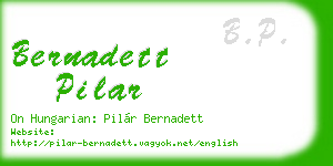 bernadett pilar business card